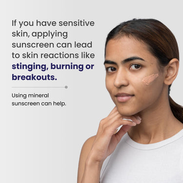 RE' EQUIL Sheer Zinc Tinted Sunscreen, 100% Mineral-Based Sunscreen UVA, UBV, & IR Protection, Water Resistant With SPF 50 PA+++ For All Skin Types, 50g